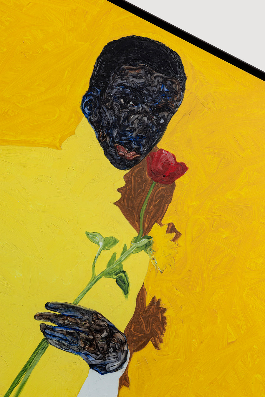 Amoako Boafo - Yellow Turtleneck