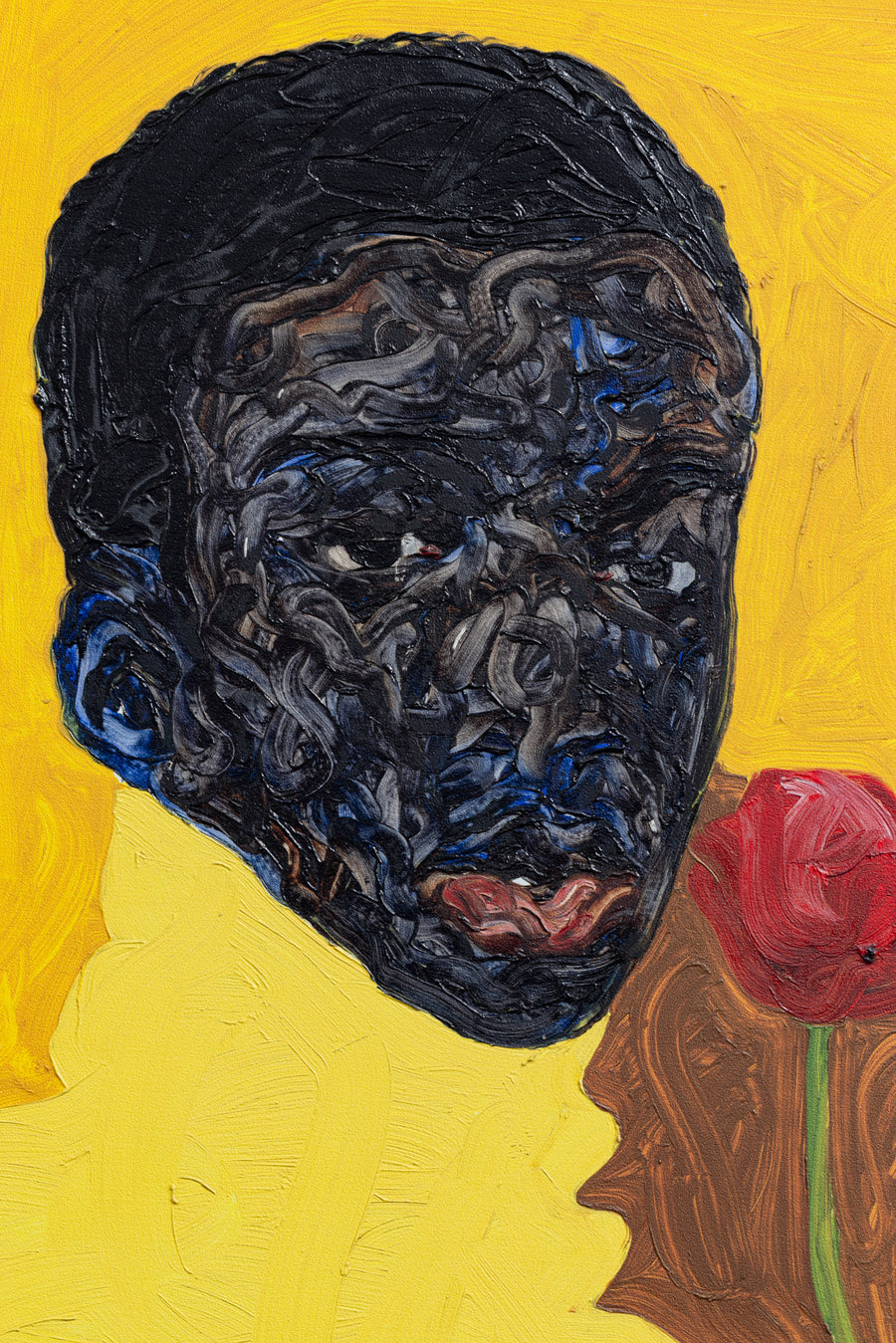 Amoako Boafo - Yellow Turtleneck