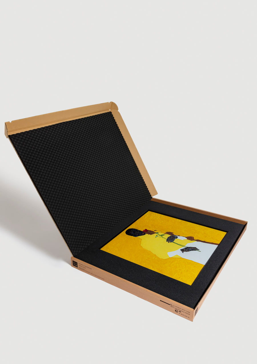 Amoako Boafo - Yellow Turtleneck