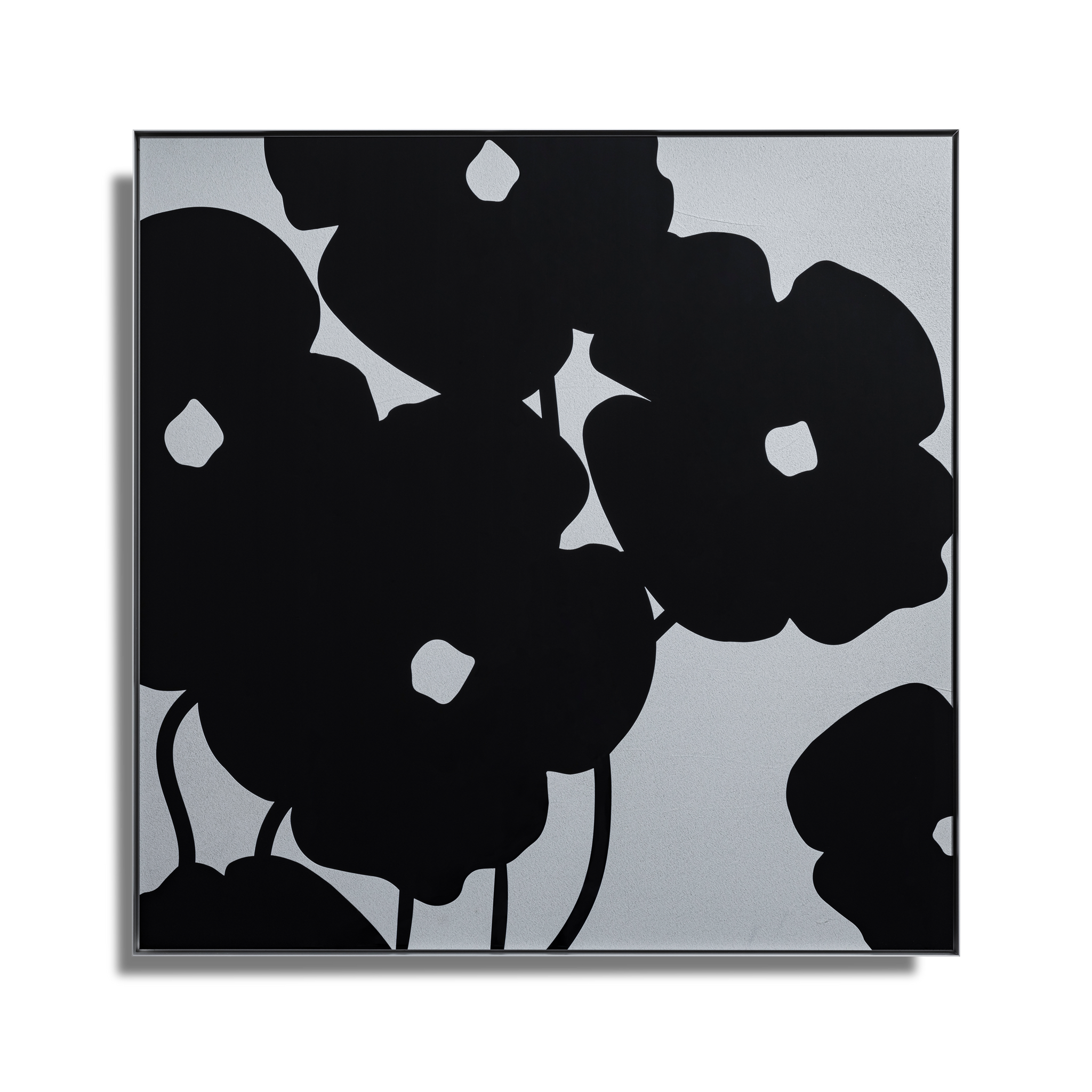 Donald Sultan - Black Poppies in Cement